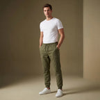 DEPART  Pantalon Jogger Kaki Confortable Homme