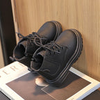 Bottes coordonnantes à lacets Noir Enfants﻿ 3