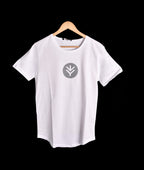 Kimland T-shirt Blanc Logo Gris Homme