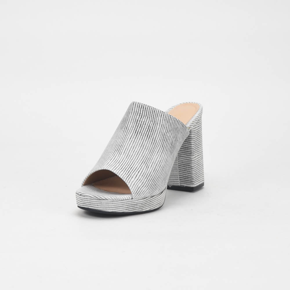 André Mules à Talons Hauts Rayées Femme