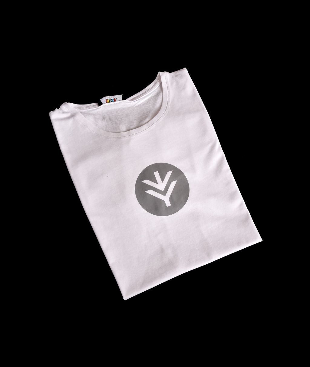 Kimland T-shirt Blanc Logo Gris Homme