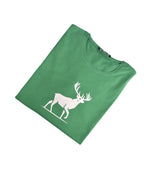 Kimland T-shirt Vert Motif Cerf Homme