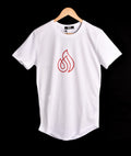 T-shirt BLANC  LOGO ROUGE 2