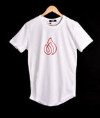 T-shirt BLANC  LOGO ROUGE 2