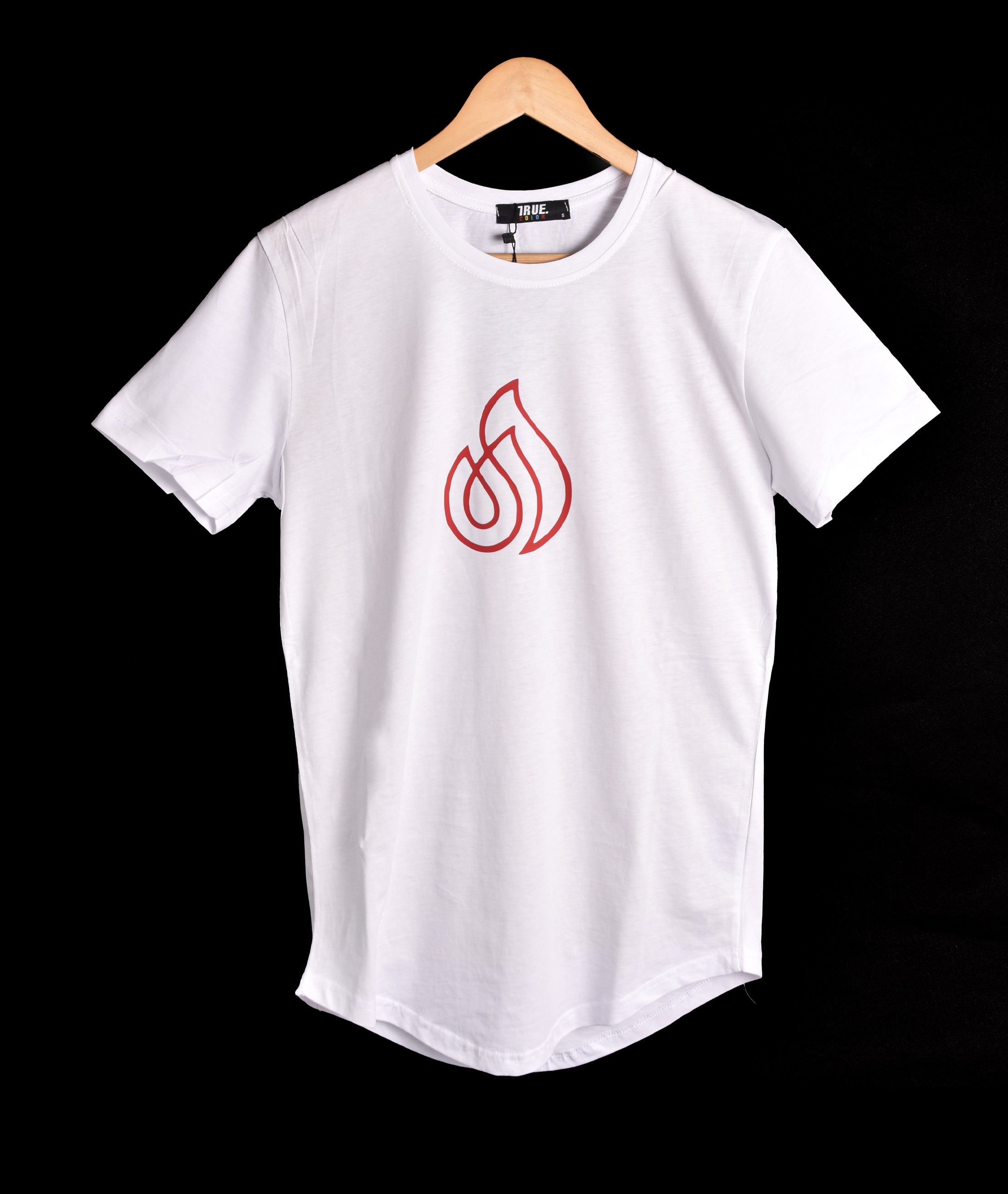 T-shirt BLANC  LOGO ROUGE 2