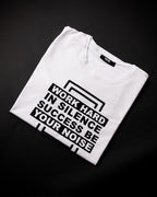 T-shirt BLANC  *WORK HARD IN SILENCE SUCCESS BE YOUR NOISE*