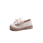 Kimland Mocassins Beige à Nœud Élégants pour Fille