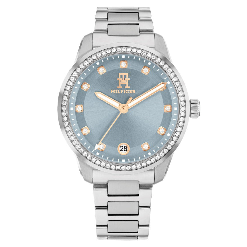 Montre Tommy Hilfiger Élégante avec Cristaux pour Femme