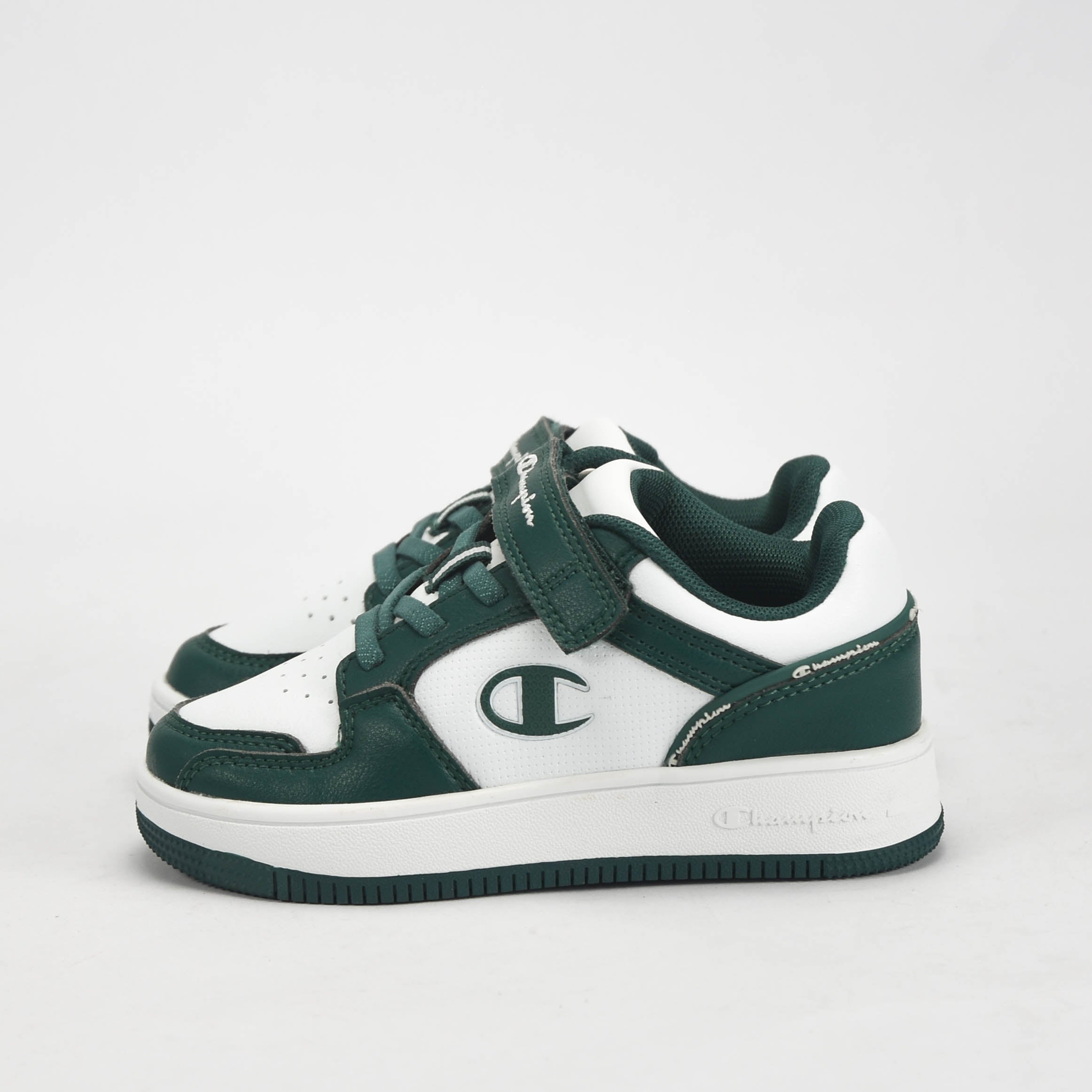 Champion Baskets Basses Confortables Vert et Blanc Enfant