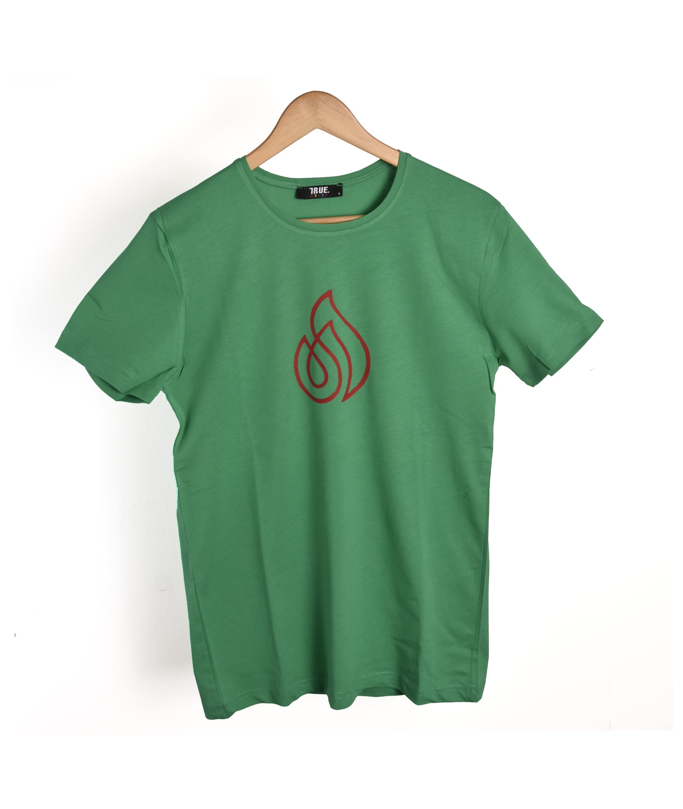 T-shirt VERT LOGO ROUGE