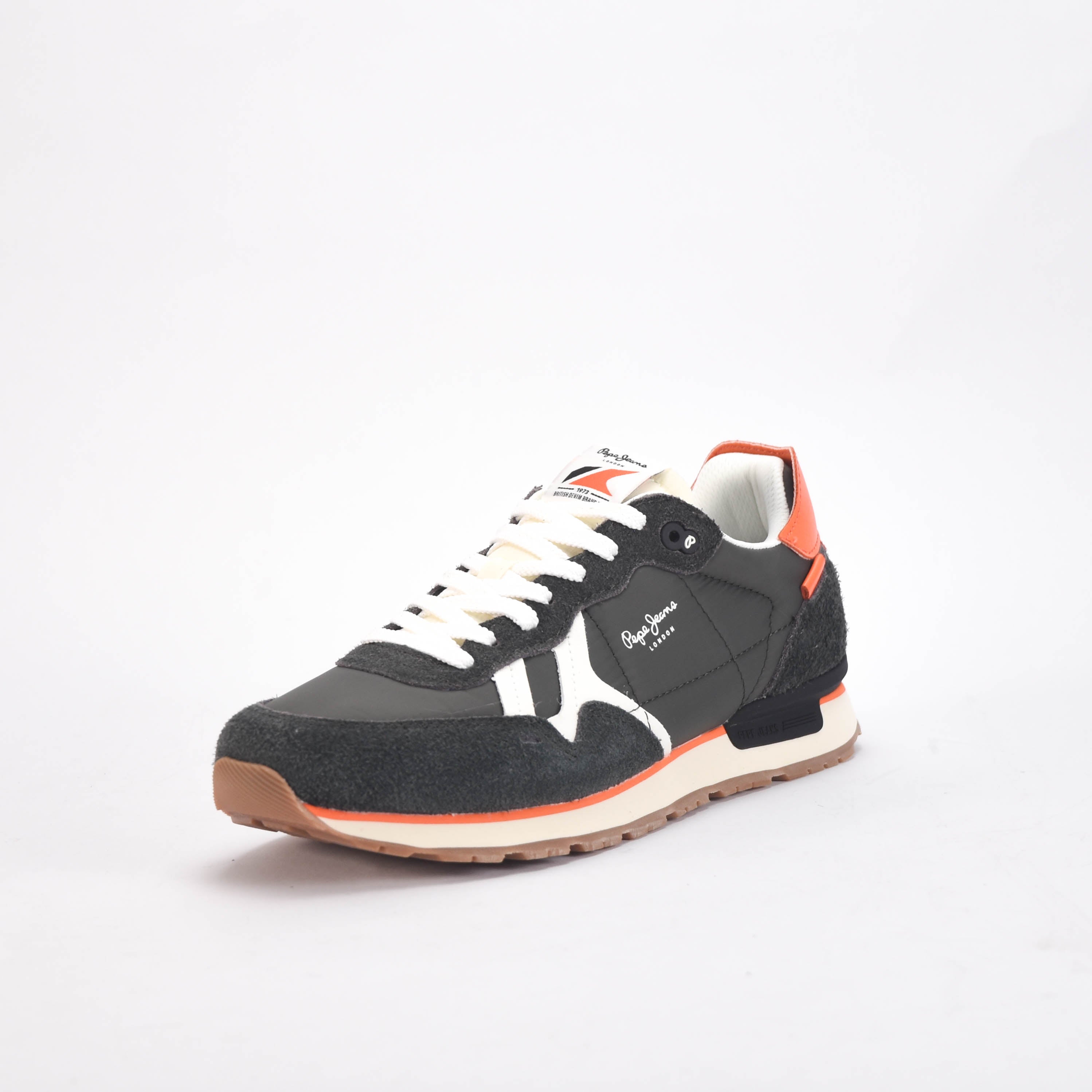 Pepe Jeans Sneakers Retro Running Gris et Orange Homme