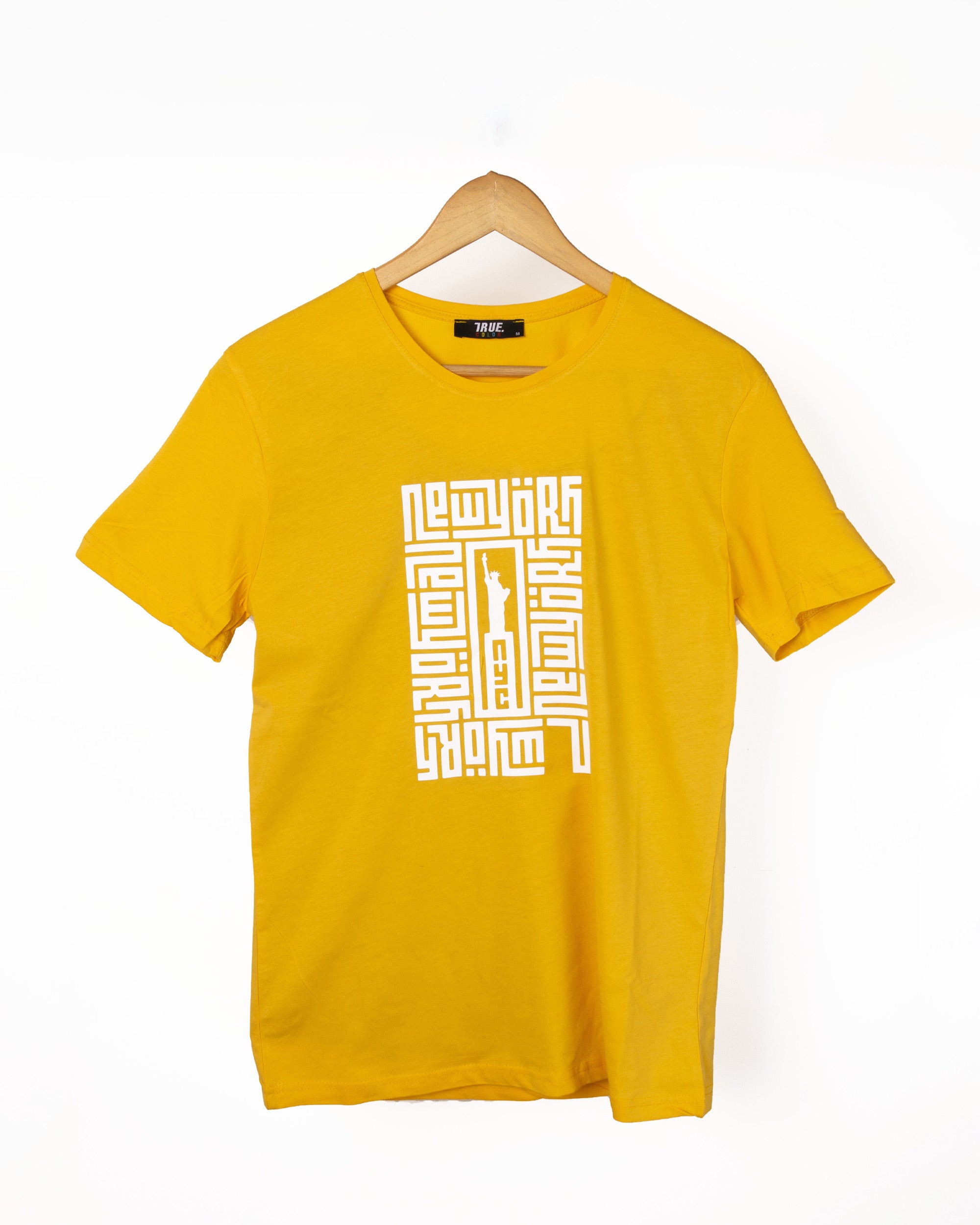 T-shirt JAUNE MOTIF Statue de la Liberté