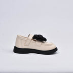 Générique Ballerines Princesse Beige avec Noeud Fille