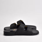 Kito Claquettes Confortables Noir et Jaune Homme