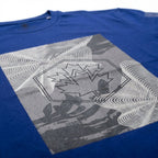 Kimland T-shirt Bleu Imprimé Graphique Homme