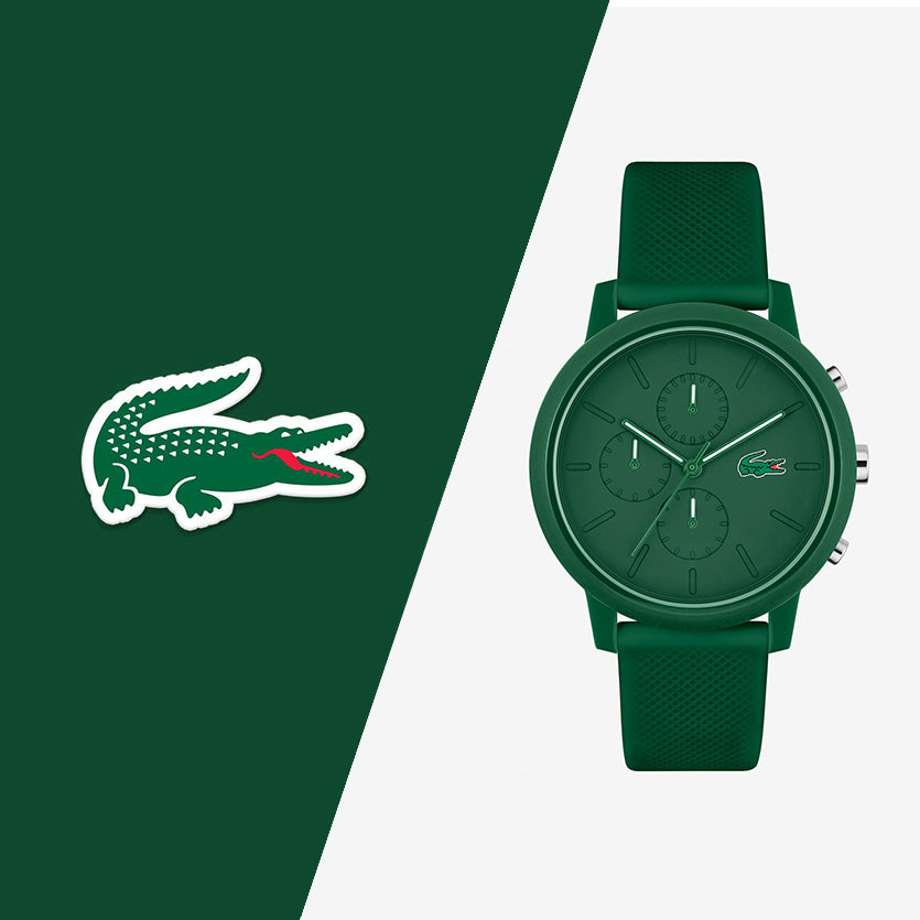 Montre Lacoste 12.12 Chronographe Silicone Vert Homme