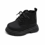 Bottes coordonnantes à lacets Noir Enfants﻿ 4