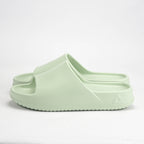 Peak Claquettes Slippers Confortables Vert Amande Femme