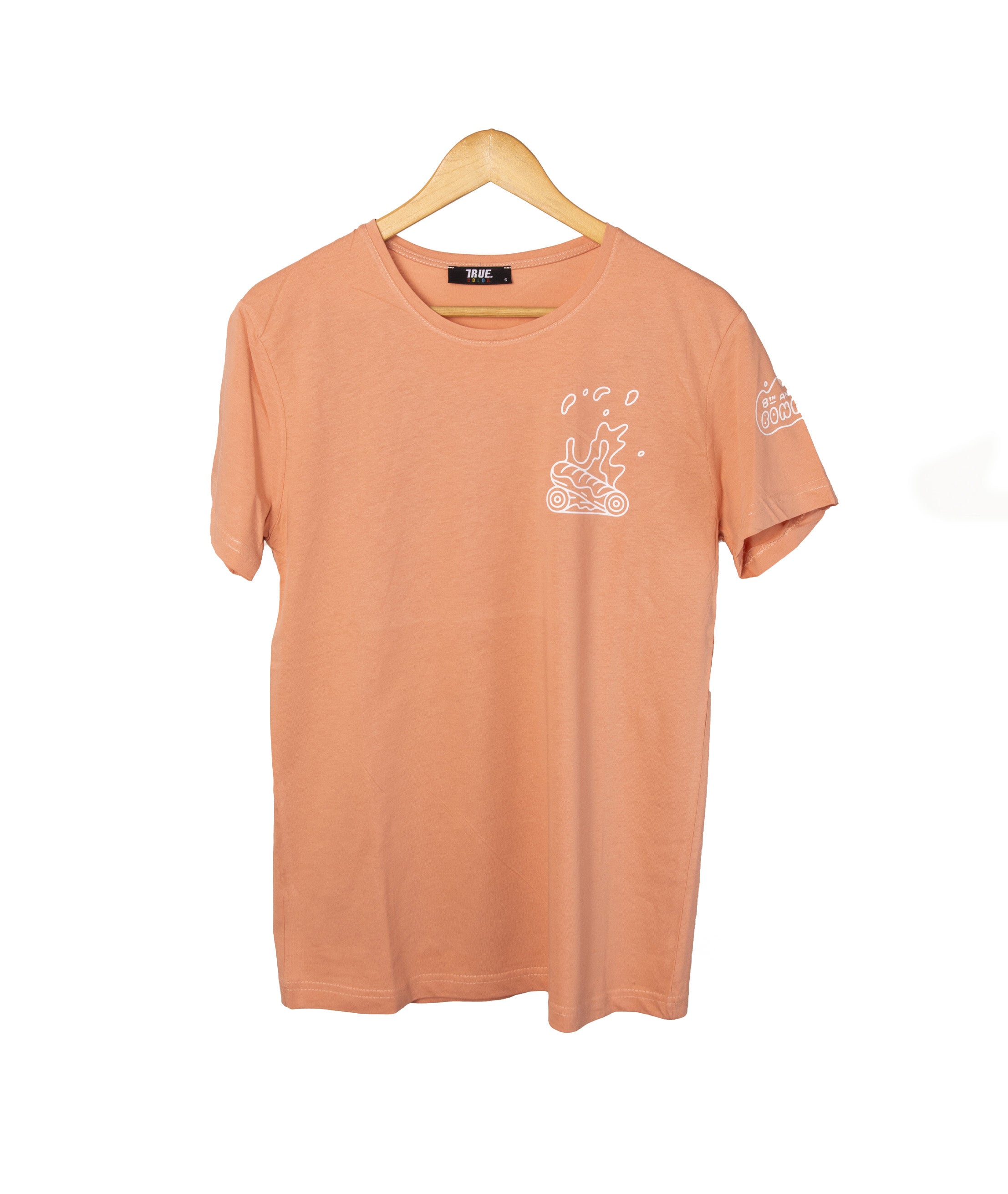T-shirt SAUMON MOTIF FLAME
