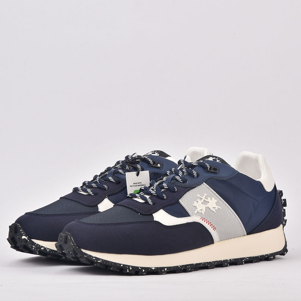 LA MARTINA SCARPA UOMO SUEDE ECO TEX NYLON ECO BLU﻿ 1