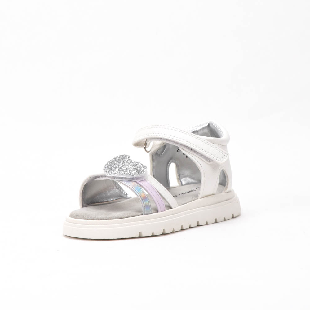 Safety Jogger Sandales Fille Blanc Pailleté Confortables