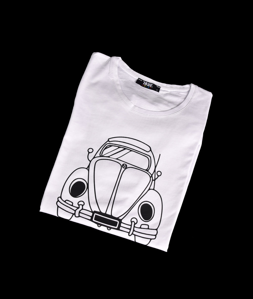 T-shirt BLANC ET NOIR 2 MOTIF VOLKSWAGEN COCCINELLE