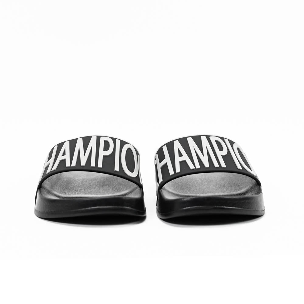 Champion Claquettes Logo Noir Confortable Homme