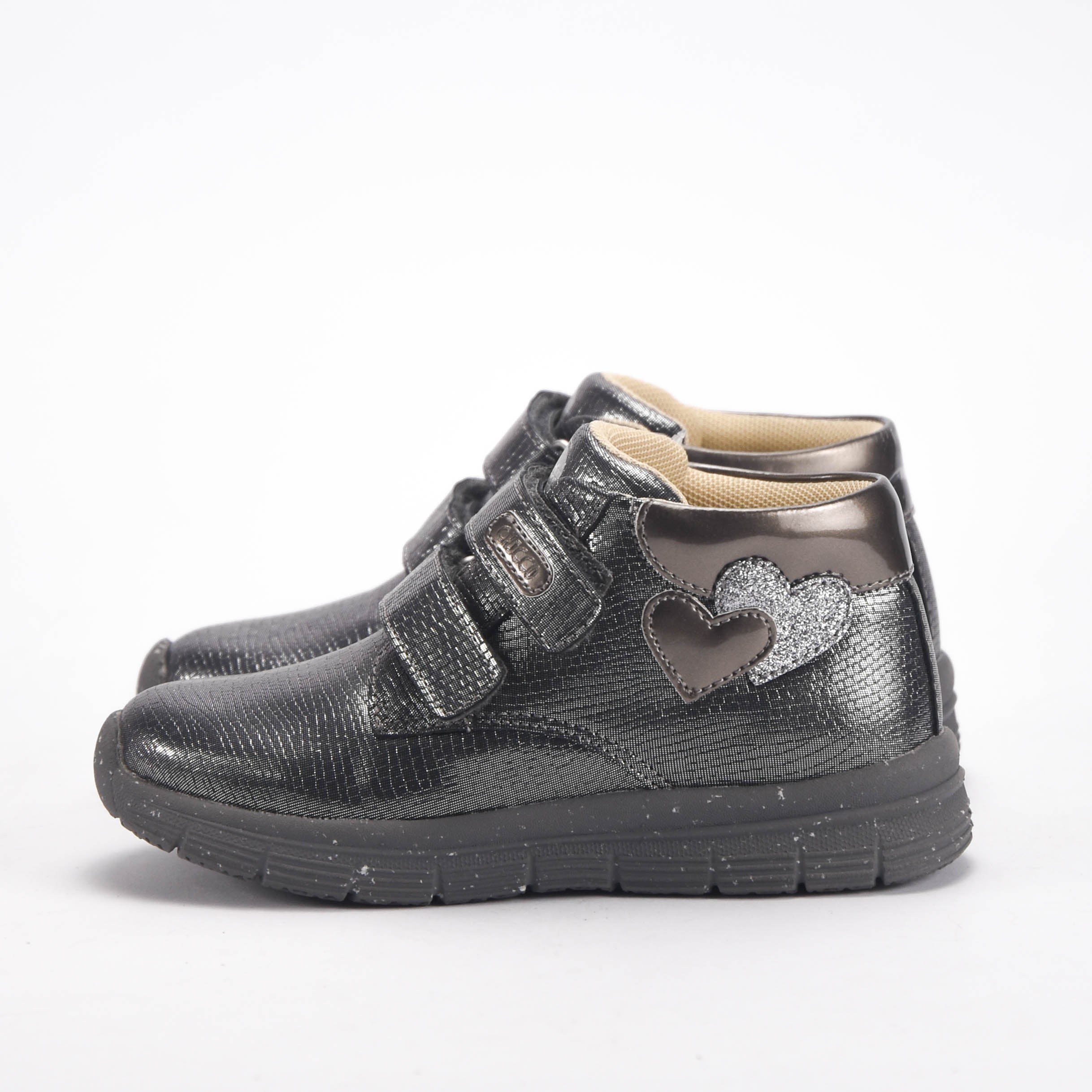 Chicco Bottines Métallisées à Scratch Fille