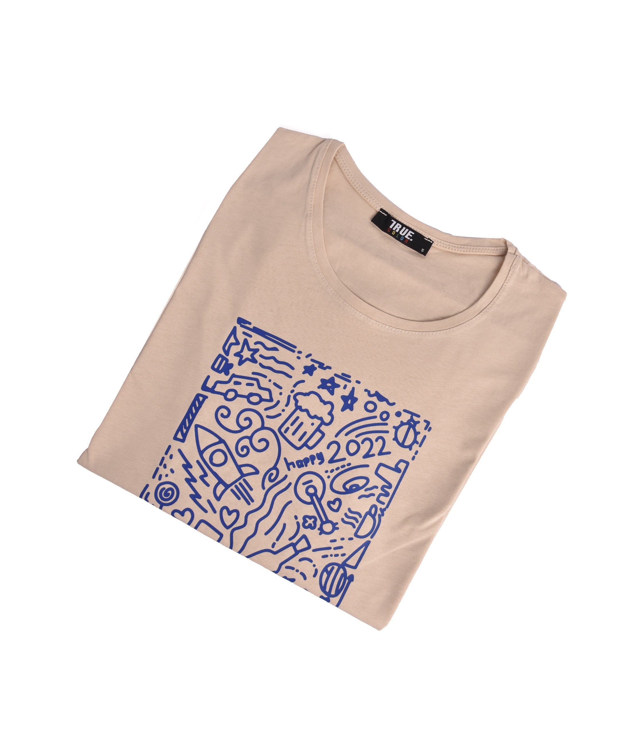 T-shirt BEIGE *HAPPY 2022 *