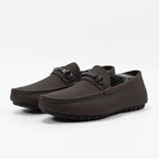 Massimo Mocassins Élégants en Cuir Marron Homme