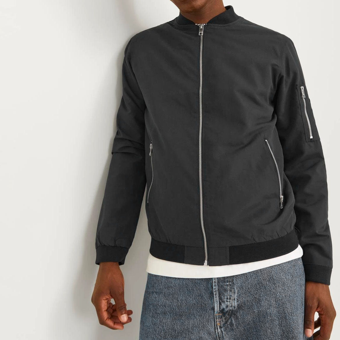 Jack & Jones Veste Bomber Légère Noir Homme