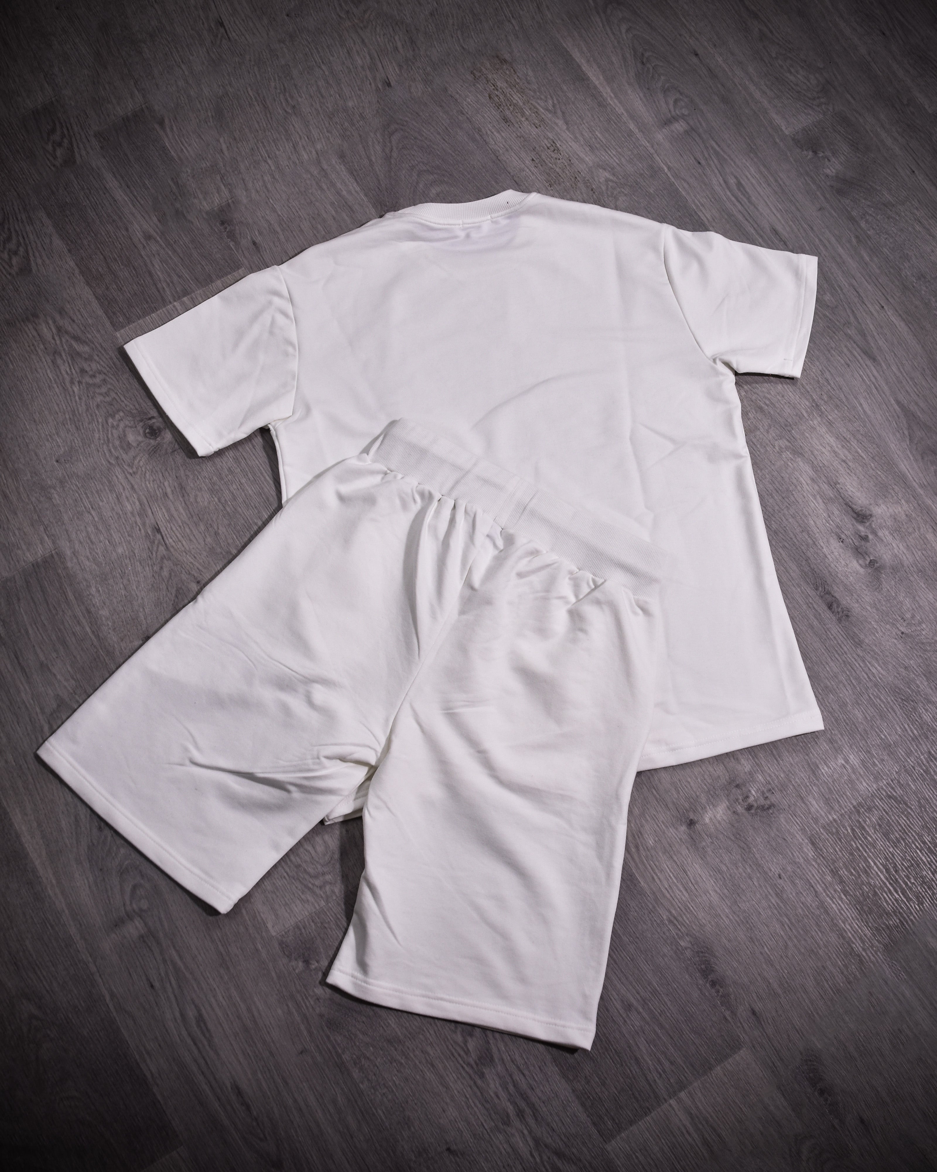 Kimland Ensemble Short et T-shirt Imprimé Blanc Homme