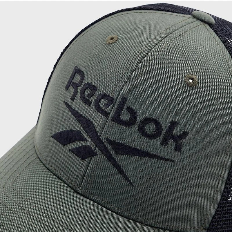 Reebok Casquette Trucker Respirante Homme Vert Olive