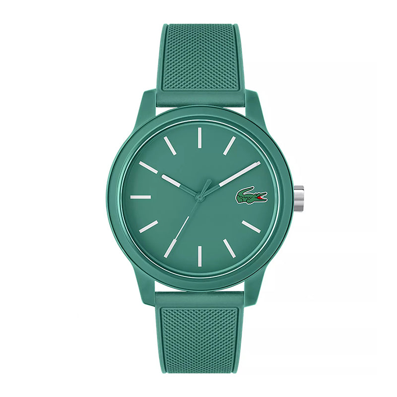 Montre Lacoste Design Minimaliste Bracelet Silicone Vert