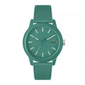 Montre Lacoste Design Minimaliste Bracelet Silicone Vert