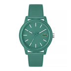 Montre Lacoste Design Minimaliste Bracelet Silicone Vert