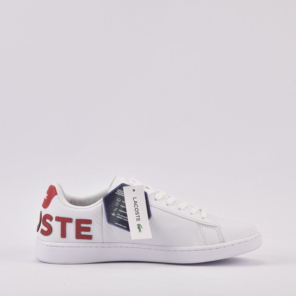 Lacoste Sneakers en Cuir Blanc Style Tennis Homme