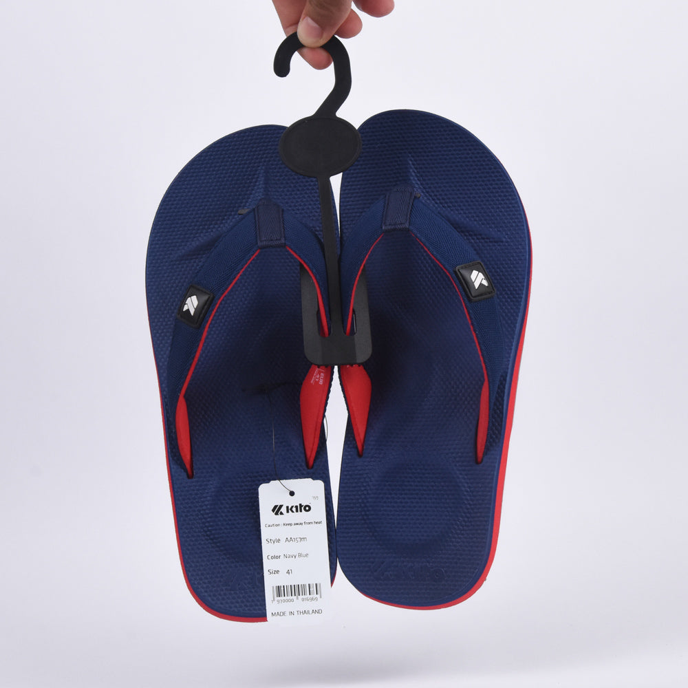 Kito Tongs Confortables Bleu Marine Homme