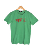 T-shirt VERT LOGO ROUGE HUSTLE