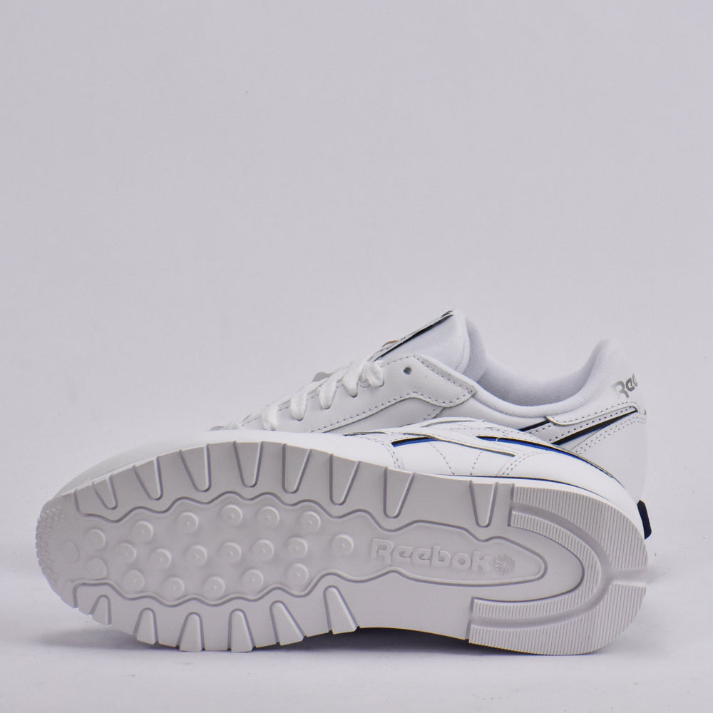REEBOK CLASSIC LEATHER WHITE/WHITE/NAVY﻿ 4