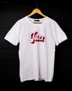 True T-shirt Blanc Imprimé Jazz Homme