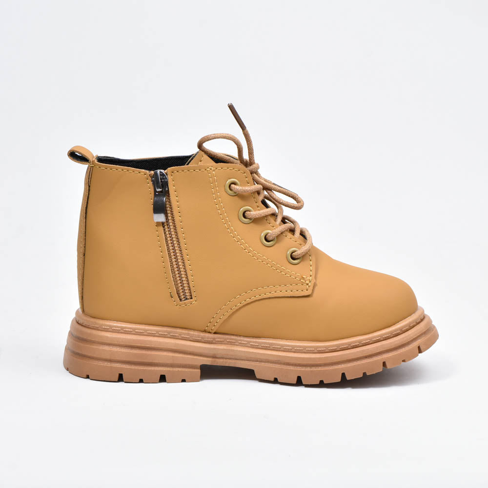 Bottes coordonnantes à lacets Marron Enfants ﻿ 7