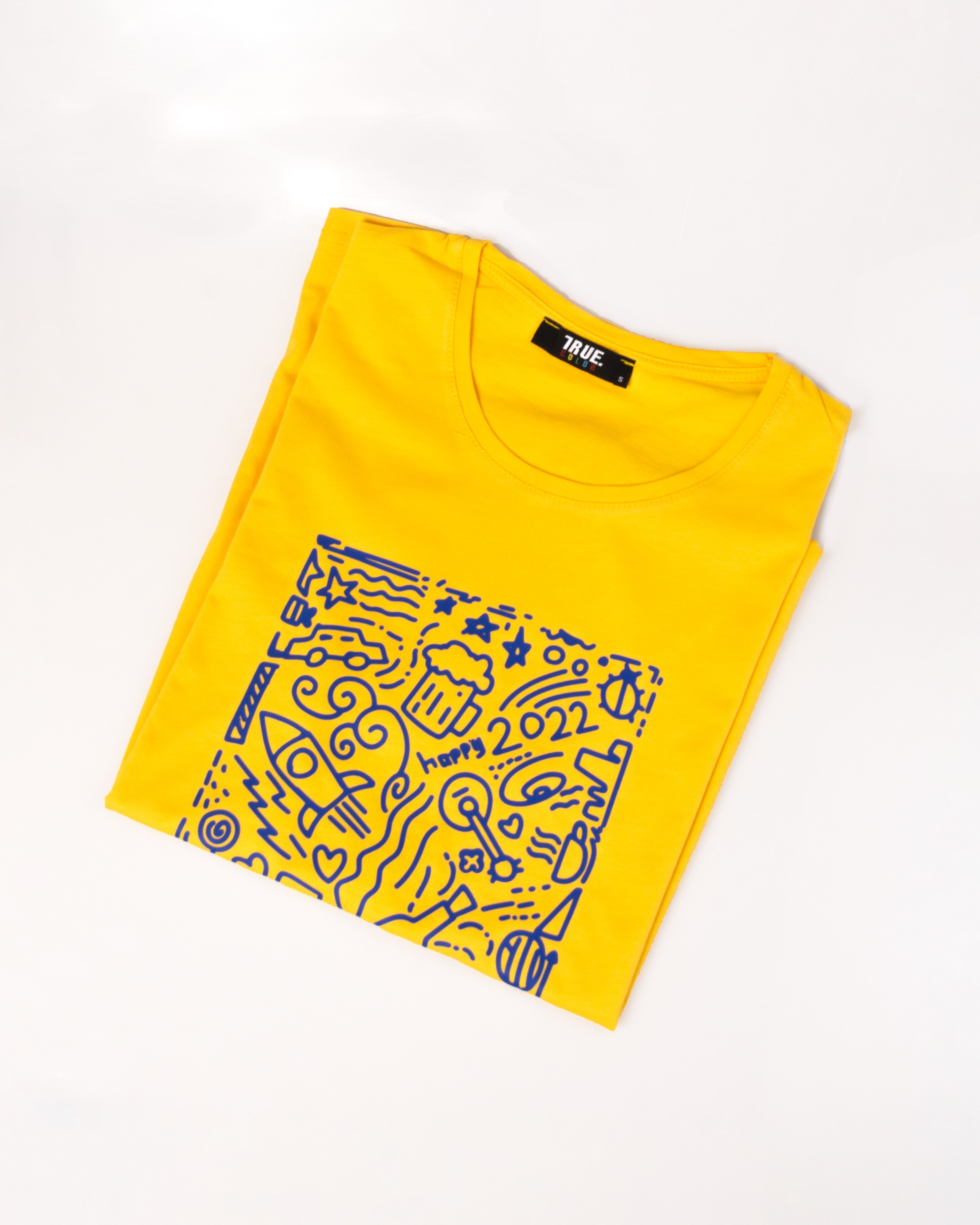T-shirt JAUNE *HAPPY 2022*