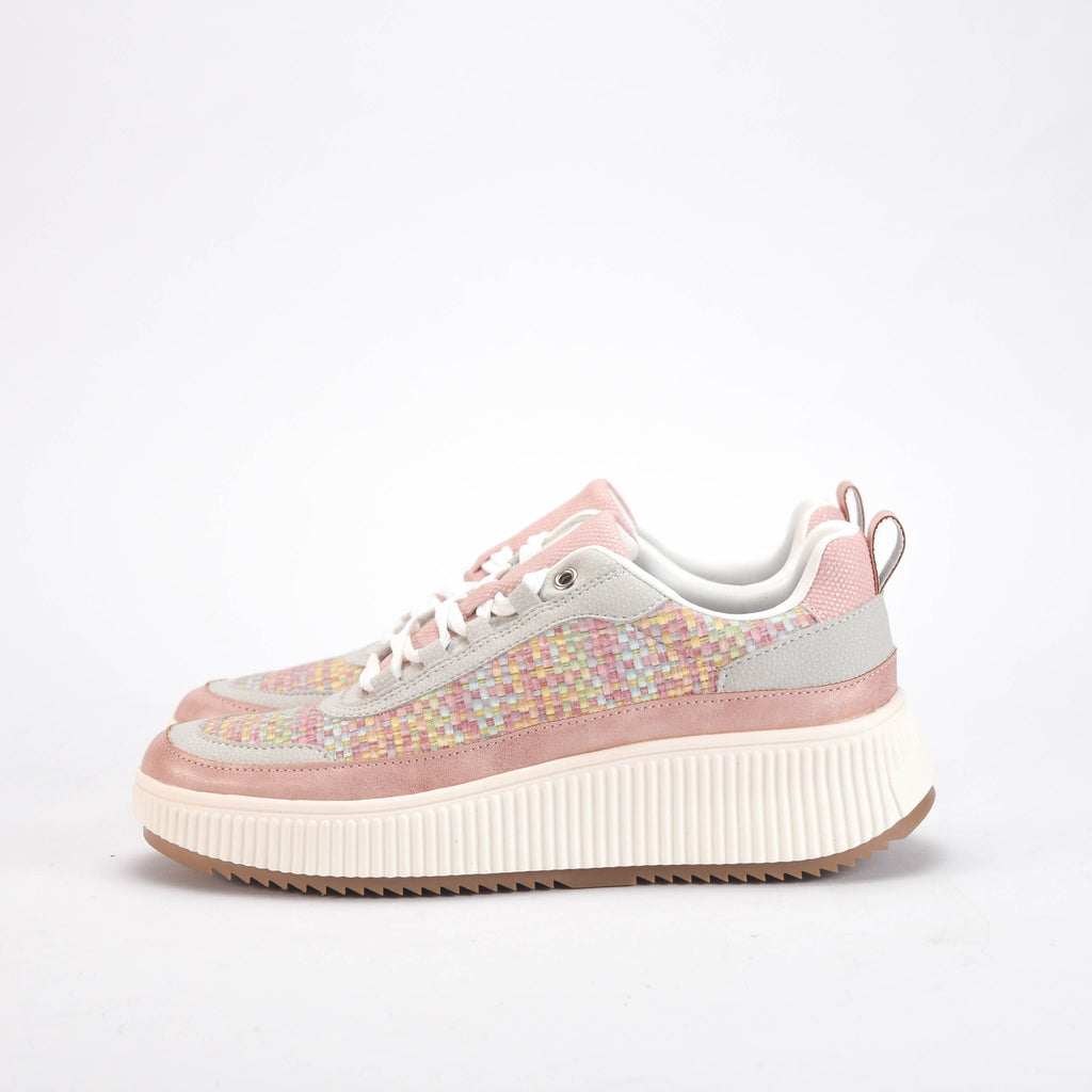 Street Life Baskets Plateforme Multicolores Femme