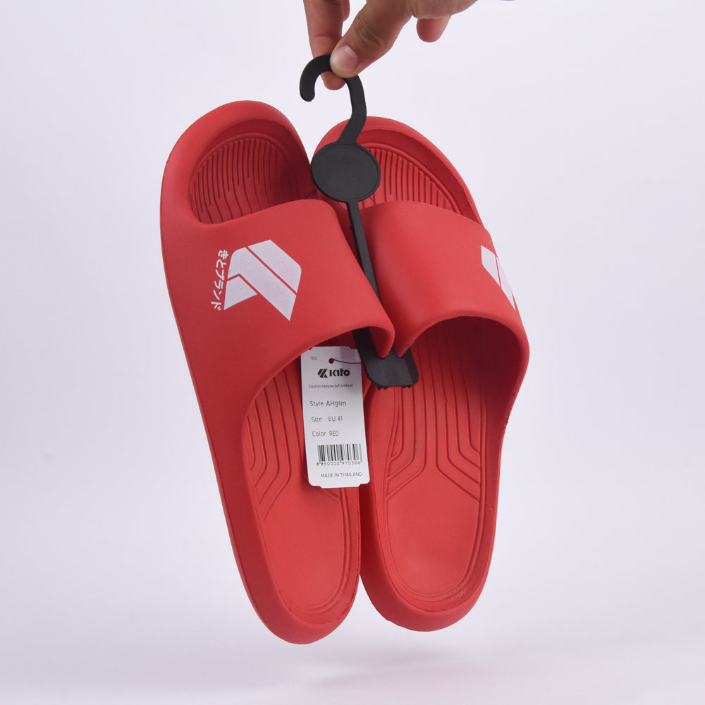 Kito Claquettes Confortables Rouge Homme