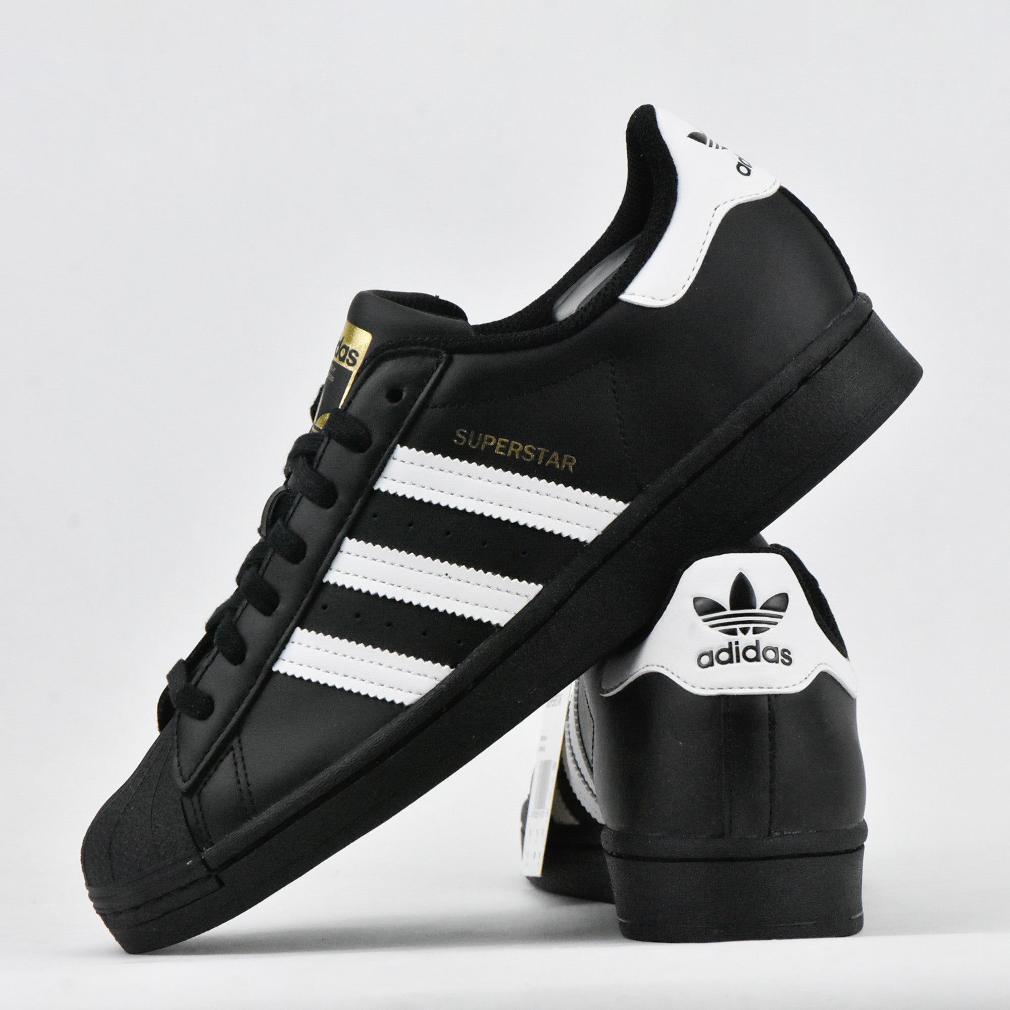 Adidas Superstar Baskets Classiques Noir et Blanc Homme