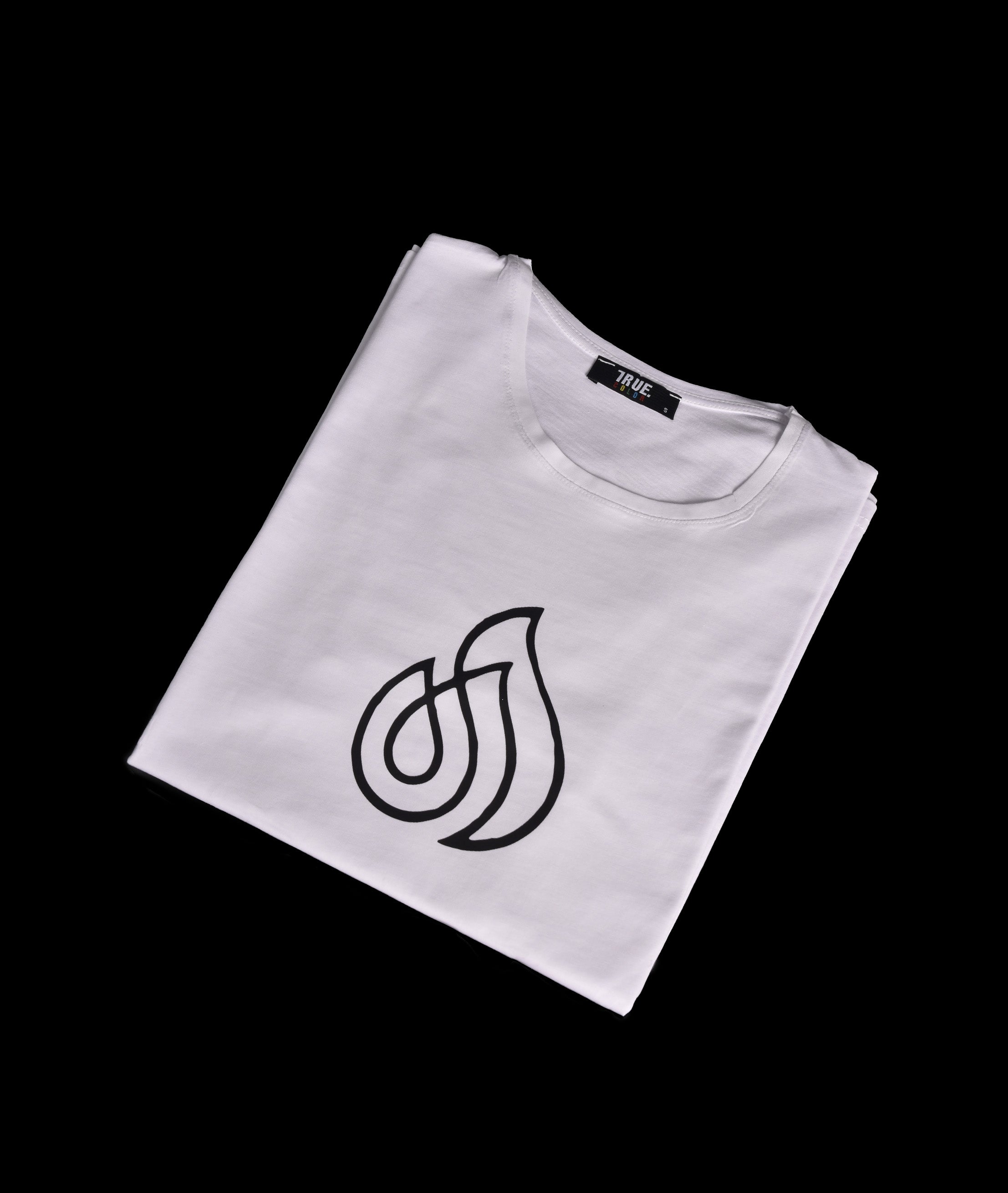T-shirt BLANC LOGO NOIR