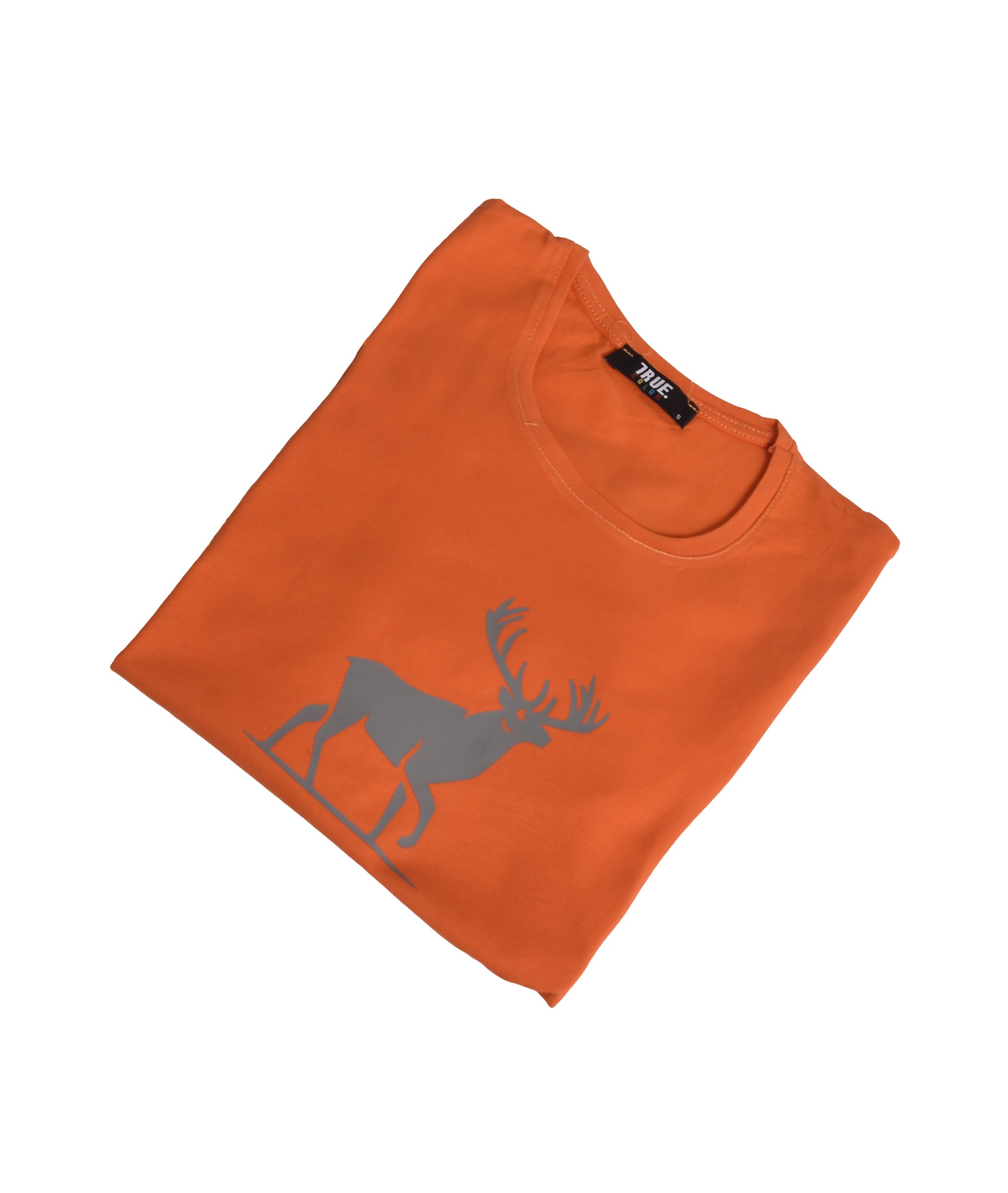 T-shirt ORANGE MOTIF CERF