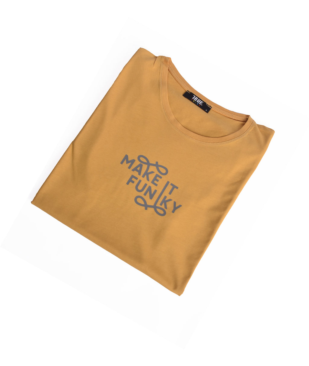 T-shirt MOUTARDE 2 *MAKE IT FUNKY