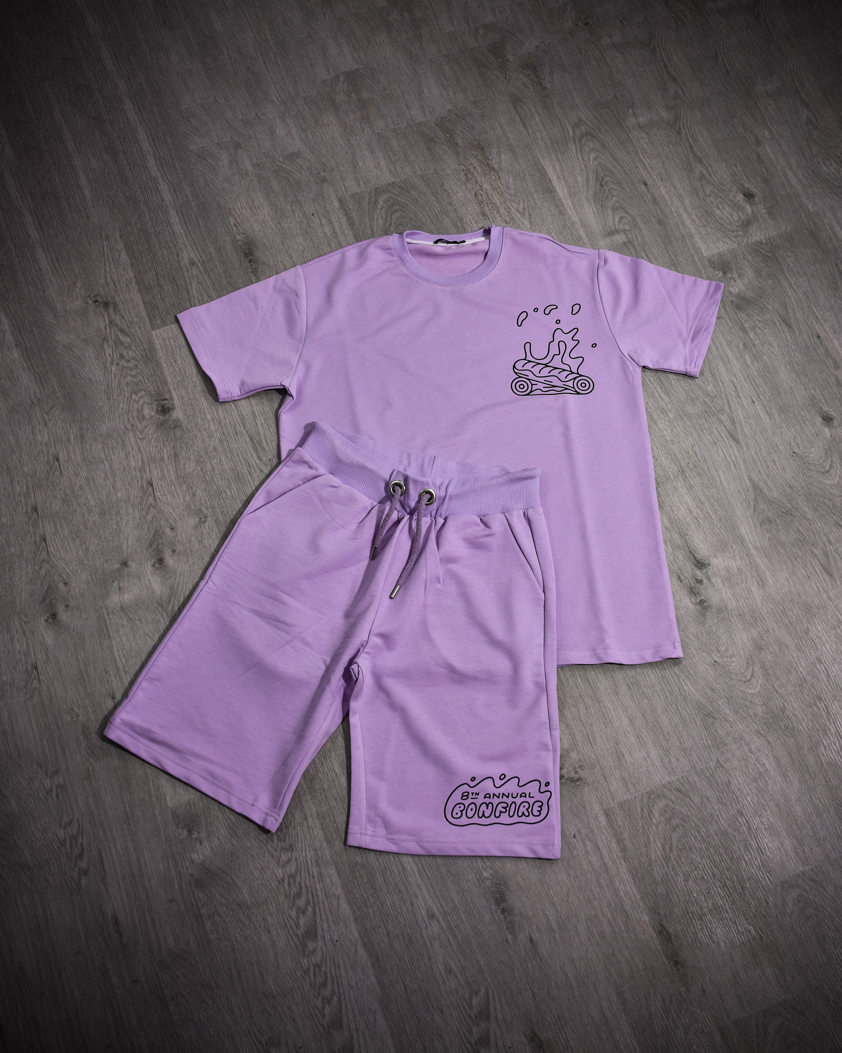 Kimland Ensemble Été Décontracté Violet Homme